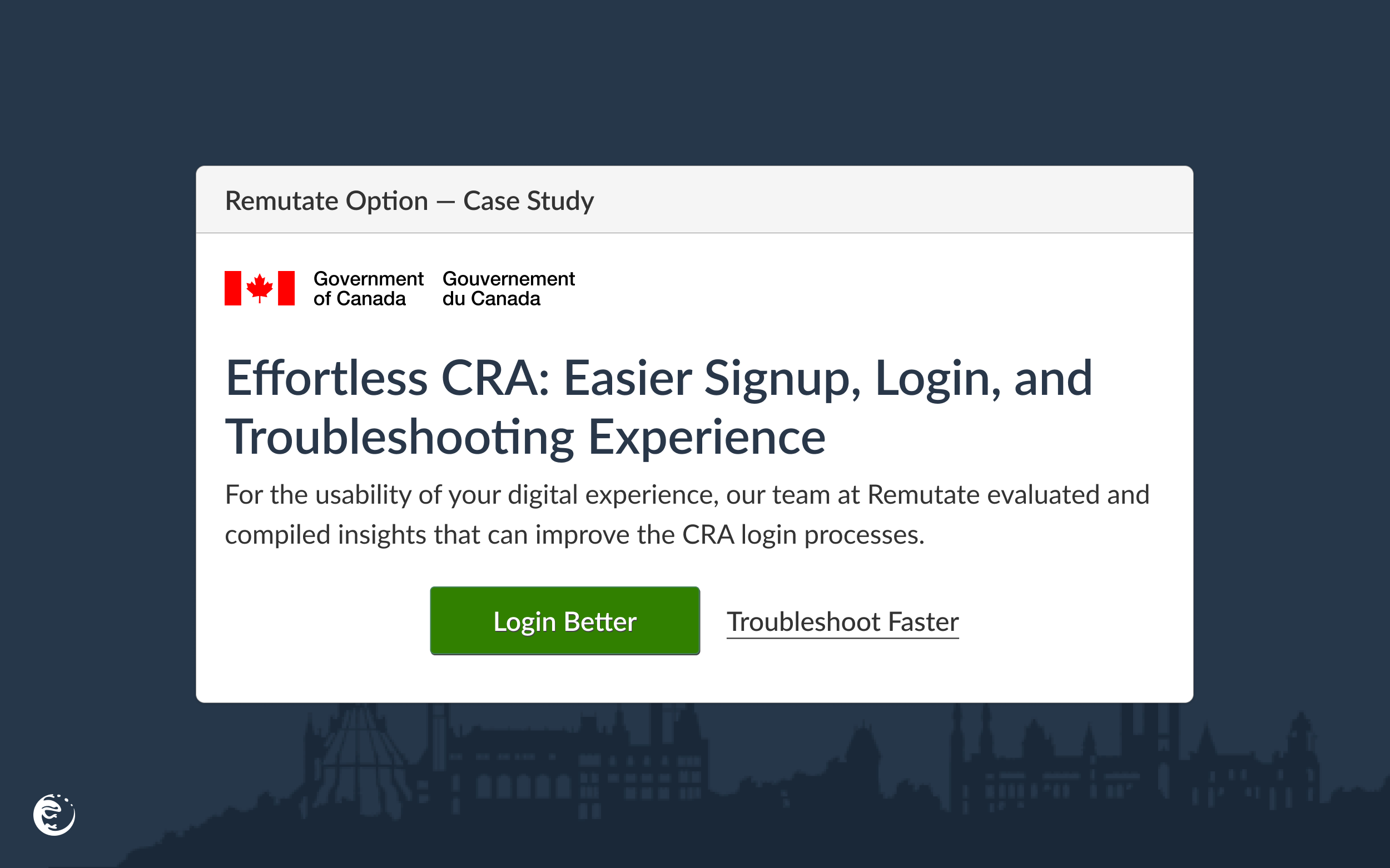 Effortless CRA: Easier Signup, Login, and Troubleshooting Experience